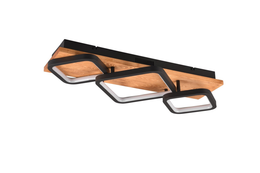 Lampa sufitowa RAMA czarna LED 1x32W Ciepła biel 3800lm Trio 860450