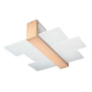Lampa sufitowa REBIRD naturalne drewno-biała 2xE27x60W IP20 Pure Lume 1020283 Lampa sufitowa REBIRD naturalne drewno-biała 2xE27x60W IP20 Pure Lume 1020283