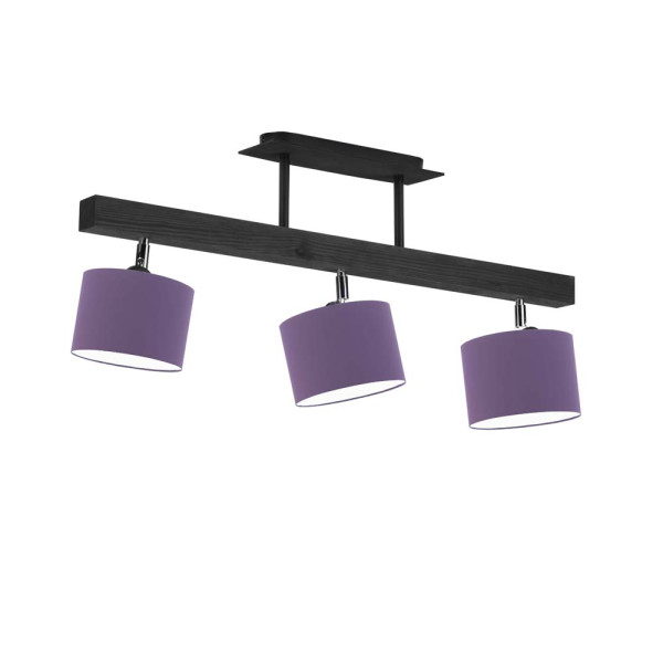 Lampa sufitowa regulowana HOLLYWOOD Heban - Fioletowy 962284
