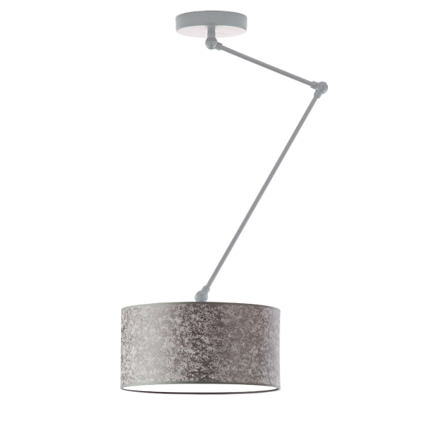 Lampa sufitowa regulowana NEWA do pokoju Srebrny/ Szary Melanż (Beton) 905184