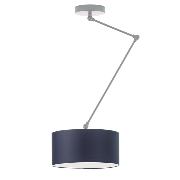 Lampa sufitowa regulowana NEWA do salonu loft industrial Srebrny/ Granatowy 905218
