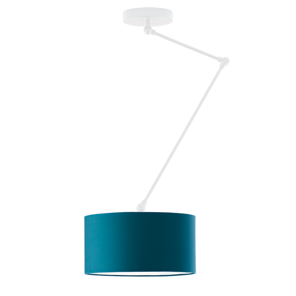 Lampa sufitowa regulowana NEWA industrialna walec Biały/ Morski 905190