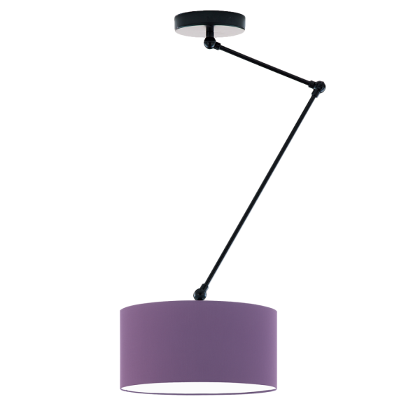 Lampa sufitowa regulowana NEWA loft industrial Czarny/ Fioletowy 905174