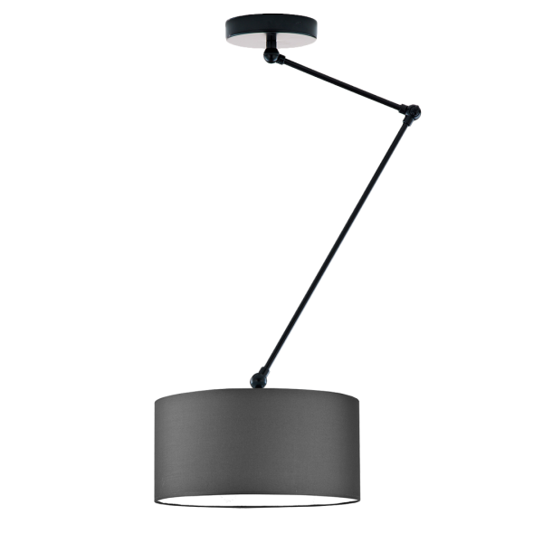 Lampa sufitowa regulowana NEWA styl industrial Czarny/ Grafitowy 905167