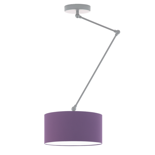 Lampa sufitowa regulowana NEWA styl industrialny Srebrny/ Fioletowy 905149