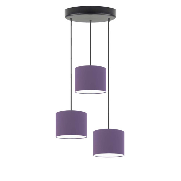 Lampa sufitowa regulowana PUEBLO Czarny/ Fioletowy 961642