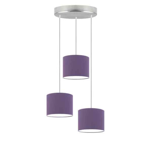 Lampa sufitowa regulowana PUEBLO Stal szczotkowana/ Fioletowy 961075