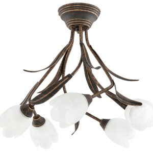 Lampa sufitowa retro vintage EDYLIT 5xE14 MARKOS LATTE 10-740 1048122 Lampa sufitowa retro vintage EDYLIT 5xE14 MARKOS LATTE 10-740 1048122