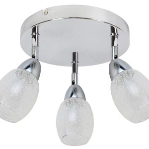 Lampa sufitowa RICO chromowana przezroczysta LED 3x6W 3000K 900lm Candellux 864202 Lampa sufitowa RICO chromowana przezroczysta LED 3x6W 3000K 900lm Candellux 864202
