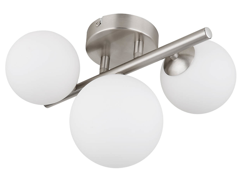 Lampa sufitowa Riha 3-punktowa metalowa srebrna 134647