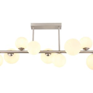 Lampa sufitowa Riha LED 9-punktowa srebrna 132942 Lampa sufitowa Riha LED 9-punktowa srebrna 132942