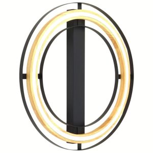 Lampa sufitowa RIL biały-czarny-dąb metal LED 56,4 cm 1068319 Lampa sufitowa RIL biały-czarny-dąb metal LED 56,4 cm 1068319
