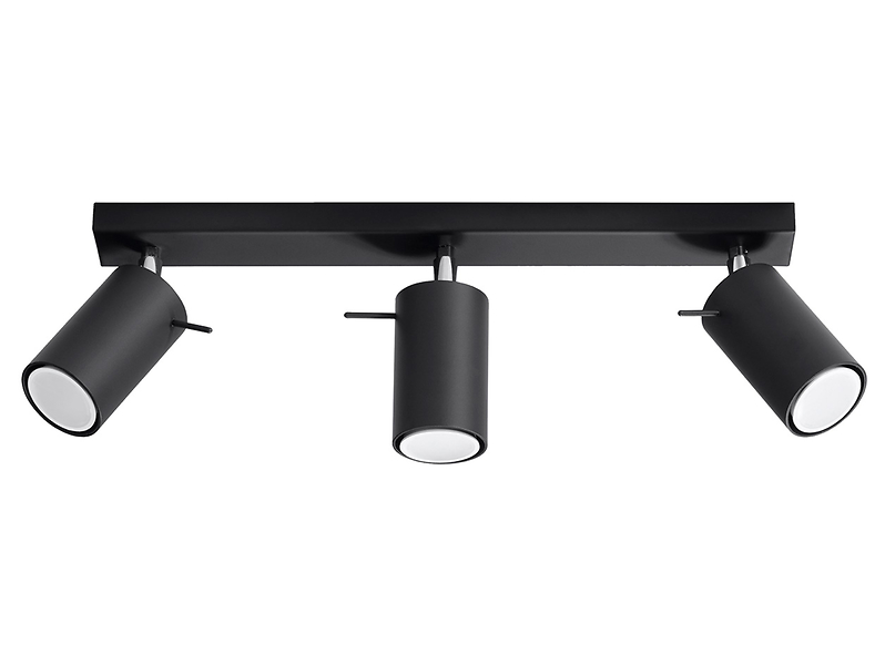 Lampa sufitowa Ring 3 -punktowy spot stalowy czarny 32444