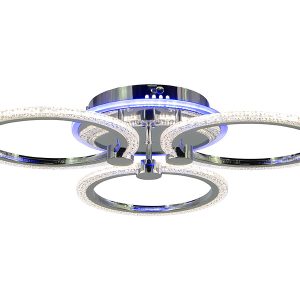 Lampa sufitowa Ring LED 4-punktowa srebrna 136527 Lampa sufitowa Ring LED 4-punktowa srebrna 136527