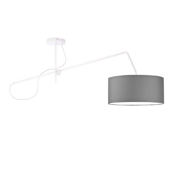 Lampa sufitowa RIO Biały - Szary Stalowy 856431