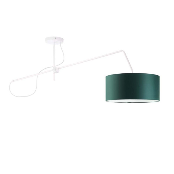 Lampa sufitowa RIO Biały - Zieleń Butelkowa 856416