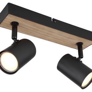 Lampa sufitowa Robby 2-punktowa metalowa czarna 134319 Lampa sufitowa Robby 2-punktowa metalowa czarna 134319