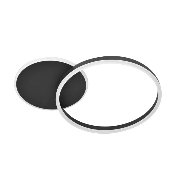Lampa sufitowa ROMAN czarno-biała LED 1x40W Neutralna biel aluminium Polux 821530