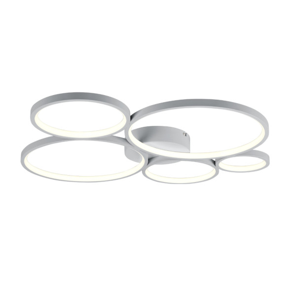 Lampa sufitowa RONDO biała LED 5x49W Ciepła biel 5600lm Trio 821491
