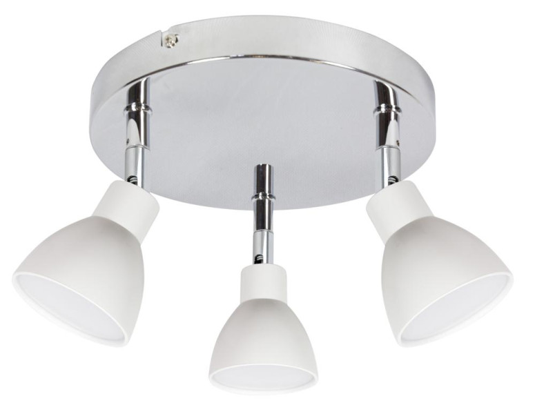 Lampa sufitowa ROY chromowana biała LED 3x5W Ciepła biel 1440lm Candellux 864056