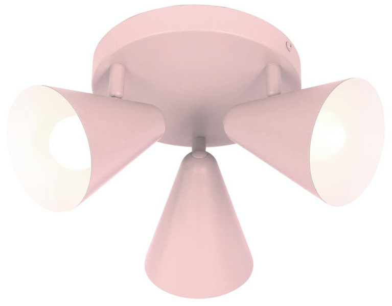 Lampa sufitowa różowa AMOR 3xE14x40W wym: 16x34x34 cm Candellux 924301