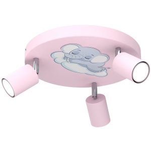 Lampa sufitowa różowo-niebieska-biała Fun 3xGU10x8W Luminex 863572 Lampa sufitowa różowo-niebieska-biała Fun 3xGU10x8W Luminex 863572