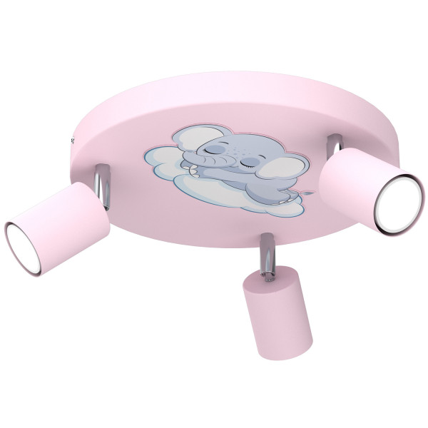 Lampa sufitowa różowo-niebieska-biała Fun 3xGU10x8W Luminex 863572