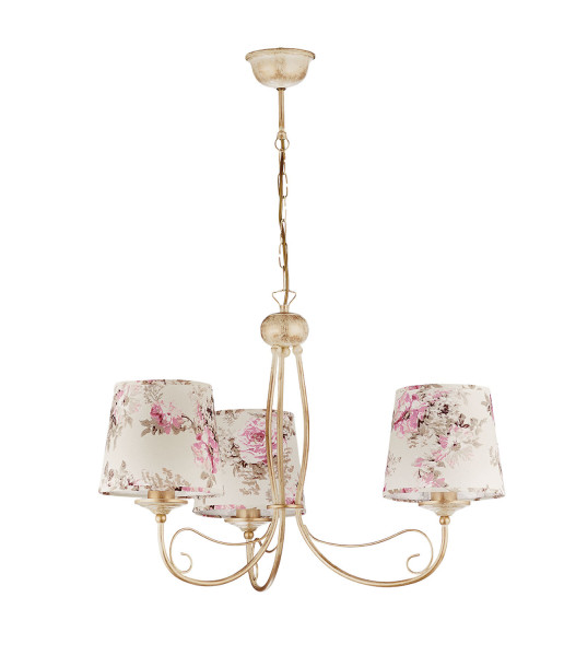 Lampa sufitowa SARA ecru-różowa 3xE27x15W IP20 Jupiter 1004534