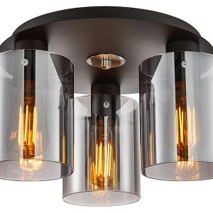 Lampa sufitowa Sardo 3-punktowa stalowa czarna 188678 Lampa sufitowa Sardo 3-punktowa stalowa czarna 188678