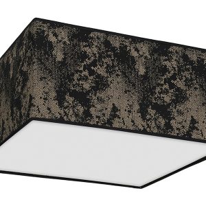 Lampa sufitowa Satino 2-punktowa tkaninowa czarno-złota 45047 Lampa sufitowa Satino 2-punktowa tkaninowa czarno-złota 45047