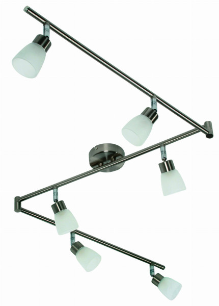 Lampa sufitowa satyno-biała DROPS 6xG9x40W wym: 18x165x10 cm Candellux 863879
