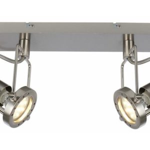 Lampa sufitowa satyno-chromowana Fiji 2 2xGU10x50W wym: 16x32x6 cm Reality 859313 Lampa sufitowa satyno-chromowana Fiji 2 2xGU10x50W wym: 16x32x6 cm Reality 859313