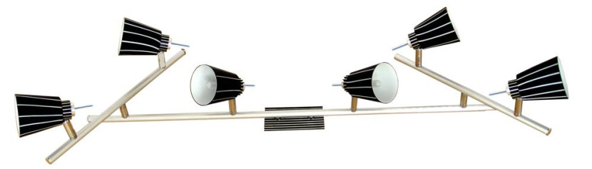 Lampa sufitowa satyno-czarna SENSO 6xG9x40W wym: 19x98x30 cm Candellux 924396