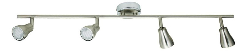 Lampa sufitowa satyno-nikiel JAWA 4xGU10x7W wym: 16x80x10 cm Candellux 924269