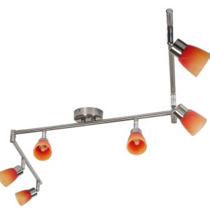 Lampa sufitowa satyno-pomarańczowa DROPS 6xG9x40W Candellux 924270 Lampa sufitowa satyno-pomarańczowa DROPS 6xG9x40W Candellux 924270