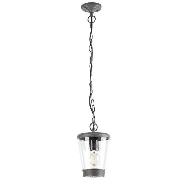 Lampa sufitowa Savano antracytowo-przezroczysty 1xE27x40W IP44 Rabalux 959617