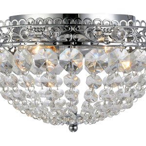 Lampa sufitowa Saxholm 3-punktowa metalowa srebrna 335739 Lampa sufitowa Saxholm 3-punktowa metalowa srebrna 335739