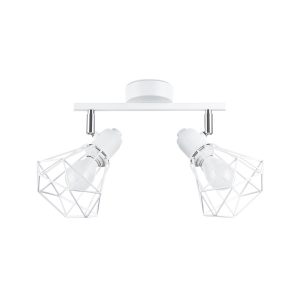 Lampa sufitowa SELARA biała chromowana 2xE14x40W IP20 Pure Lume 1020323 Lampa sufitowa SELARA biała chromowana 2xE14x40W IP20 Pure Lume 1020323