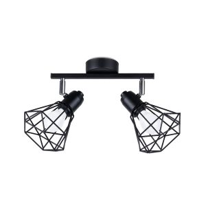 Lampa sufitowa SELARA czarna-chromowana 2xE14x40W IP20 Pure Lume 1020300 Lampa sufitowa SELARA czarna-chromowana 2xE14x40W IP20 Pure Lume 1020300