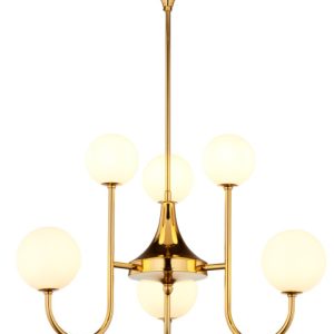 Lampa sufitowa SELEN złoto-biała 6xG9x14W IP20 Jupiter 1004087