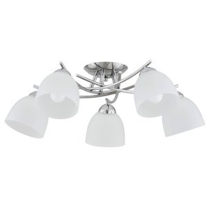 Lampa sufitowa SEVA chromowana 5xE27x15W wym:20,5x68x68cm IP20 Alfa 1021172 Lampa sufitowa SEVA chromowana 5xE27x15W wym:20,5x68x68cm IP20 Alfa 1021172