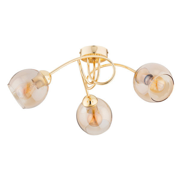 Lampa sufitowa SEYLA złota 3xE27x15W wym:27x52x52cm IP20 Alfa 1020299