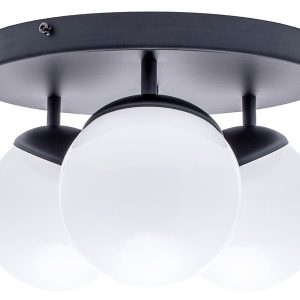 Lampa sufitowa Sfera Black 3-punktowa metalowa biało-czarna 57730 Lampa sufitowa Sfera Black 3-punktowa metalowa biało-czarna 57730