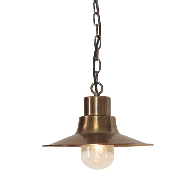 Lampa sufitowa Sheldon postarzany mosiądz 1xE27x60W IP44 Elstead 930487