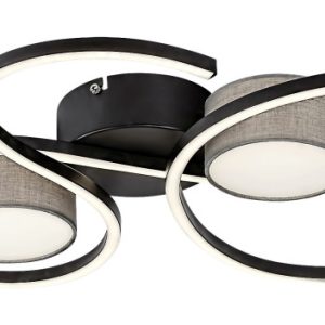 Lampa sufitowa Shiena czarna matowa LED 1x38W 4000K 1880lm Rabalux 860776 Lampa sufitowa Shiena czarna matowa LED 1x38W 4000K 1880lm Rabalux 860776