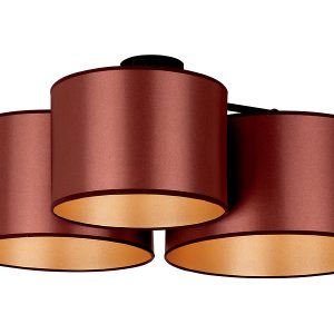 Lampa sufitowa Shiny 3-punktowa tkaninowa miedzaina 333722 Lampa sufitowa Shiny 3-punktowa tkaninowa miedzaina 333722