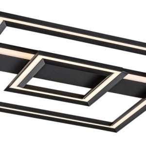 Lampa sufitowa SIDONA czarno-biała LED 1x48W Ciepła biel 2300lm Rabalux 860436 Lampa sufitowa SIDONA czarno-biała LED 1x48W Ciepła biel 2300lm Rabalux 860436