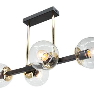 Lampa sufitowa Sintra 4-punktowa metalowa czarno-złota 1077817 Lampa sufitowa Sintra 4-punktowa metalowa czarno-złota 1077817