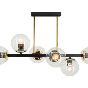 Lampa sufitowa Sintra 6-punktowa metalowa czarno-złota 1077818 Lampa sufitowa Sintra 6-punktowa metalowa czarno-złota 1077818