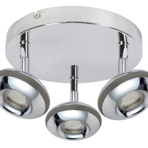 Lampa sufitowa SKIPPER chromowana LED 3x6W Ciepła biel 780lm Candellux 864165 Lampa sufitowa SKIPPER chromowana LED 3x6W Ciepła biel 780lm Candellux 864165